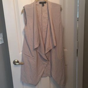 Long drapey vest M